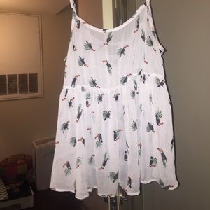 Toucan Sam sheer flowy tank